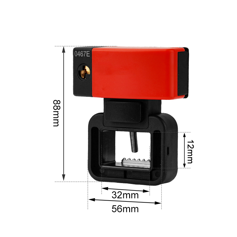 DPD1  Self-locking clamp on breaker lockout