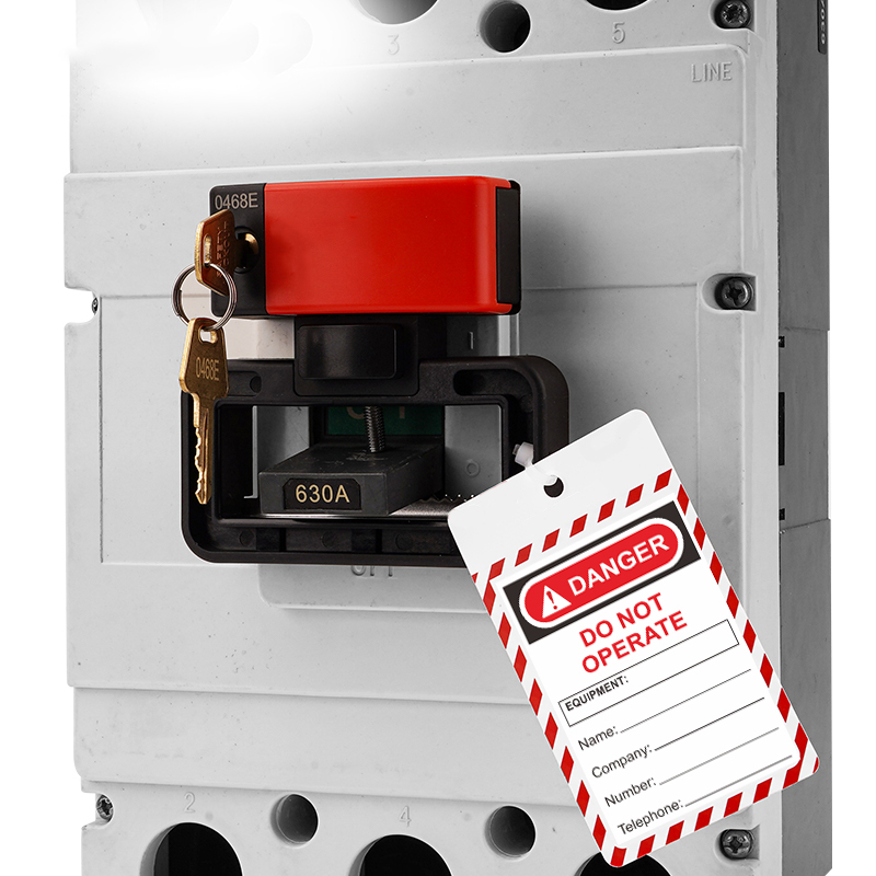 DPD2   Self-locking clamp on breaker lockout DPD2
